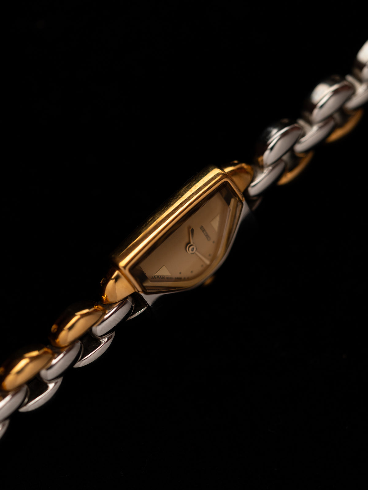 1990s Vintage Seiko Asymmetric Two Tone