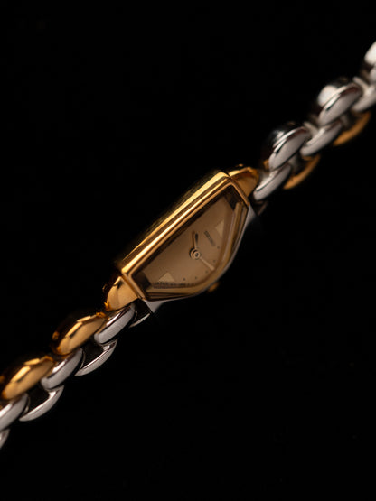 1990s Vintage Seiko Asymmetric Two Tone