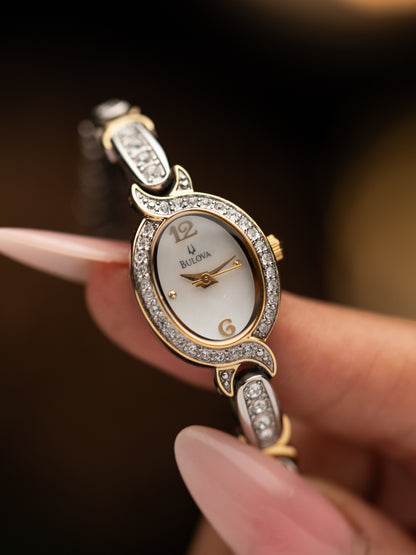 1990s Vintage Bulova Crystal Set