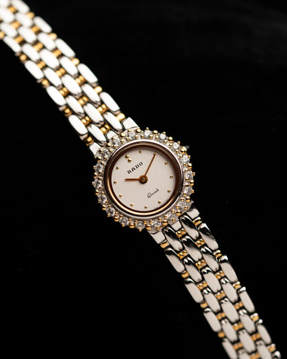 1980s Rado Diamond Halo Quartz