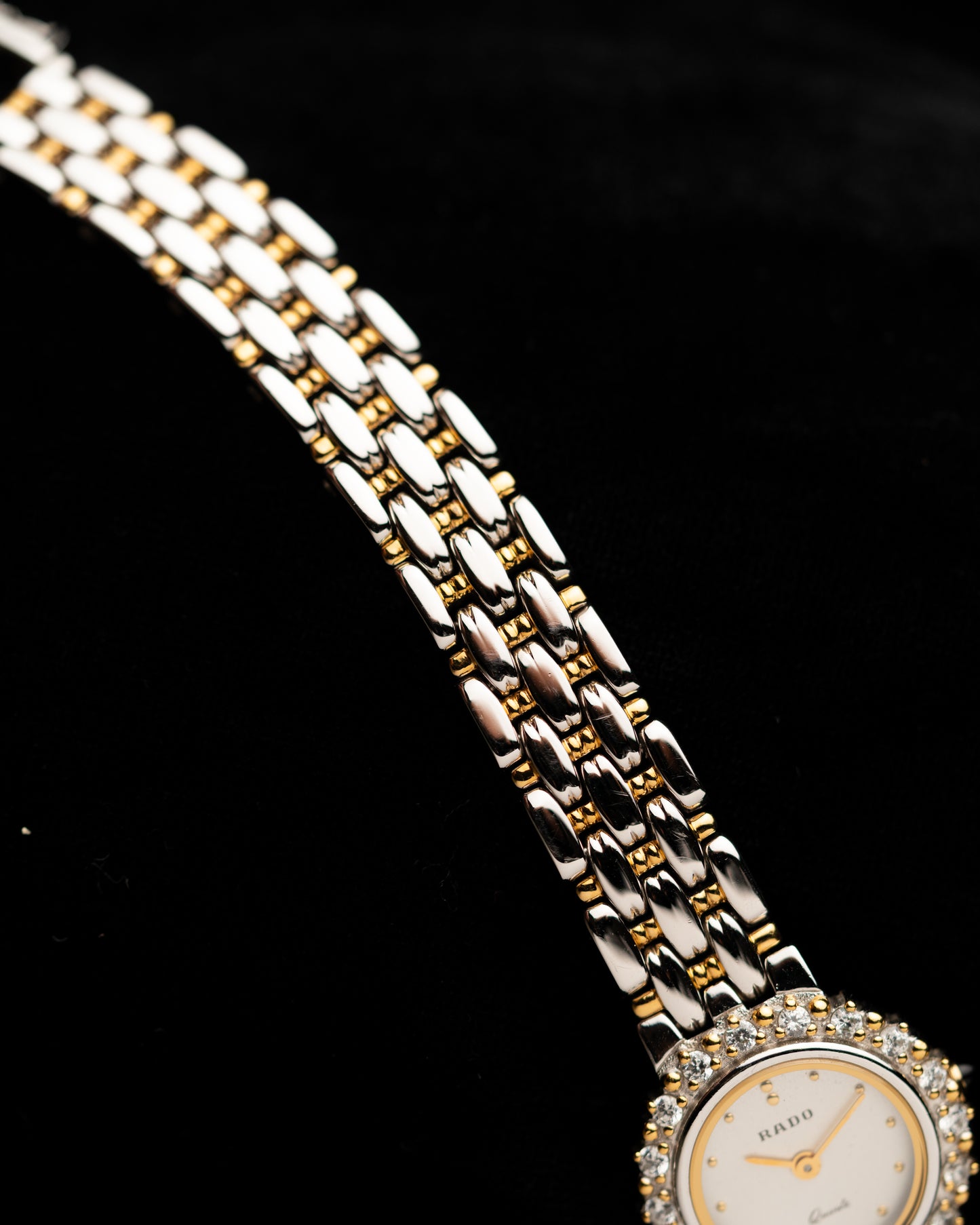1980s Rado Diamond Halo Quartz