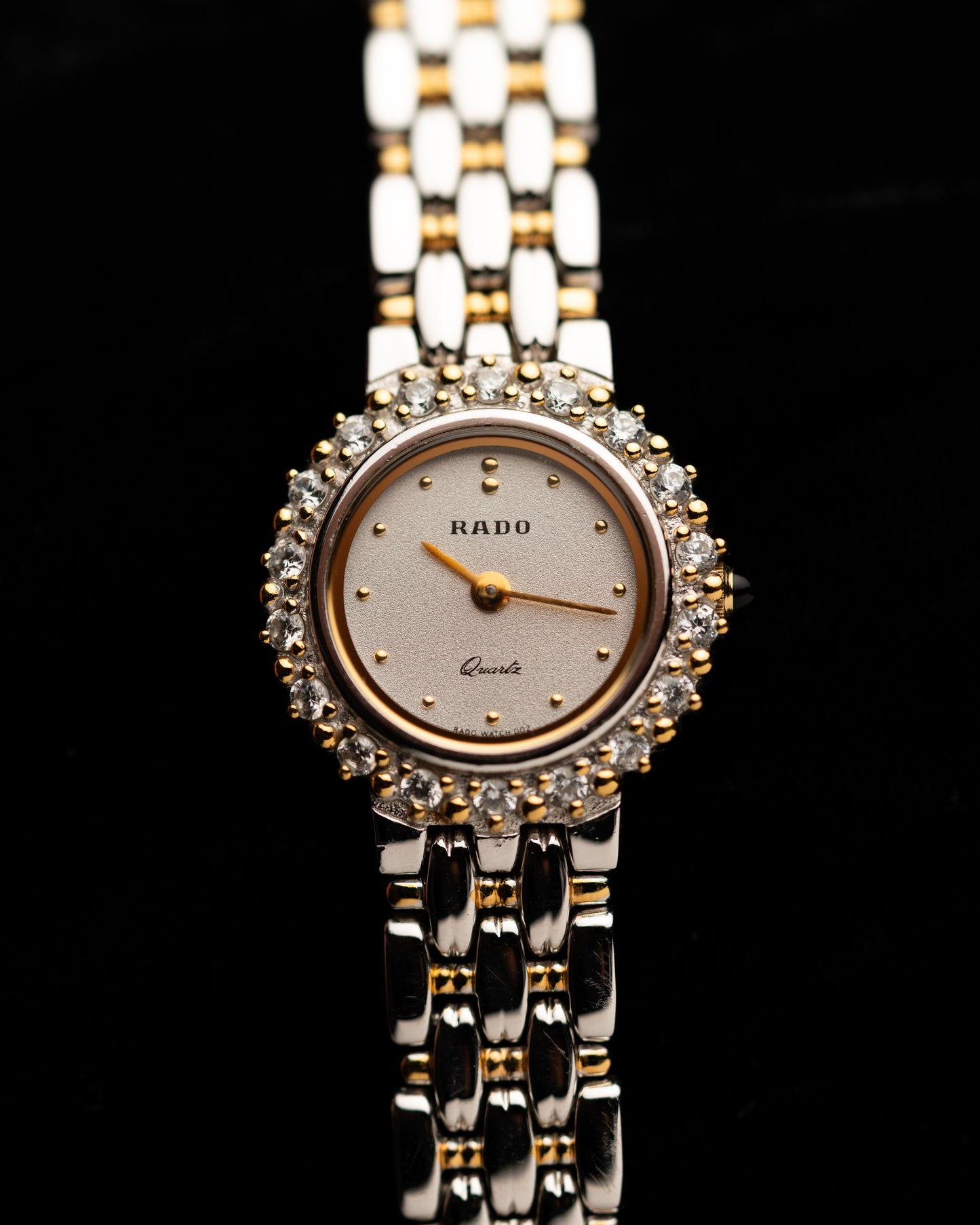 1980s Rado Diamond Halo Quartz