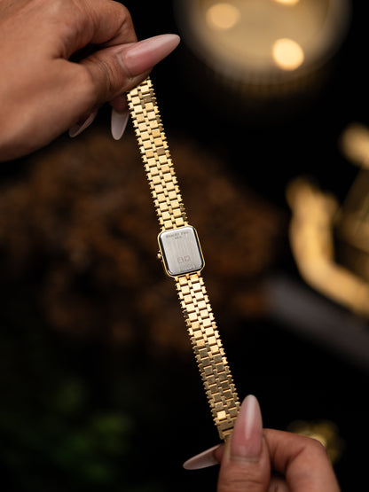1980s Vintage Longines Coil Bracelet