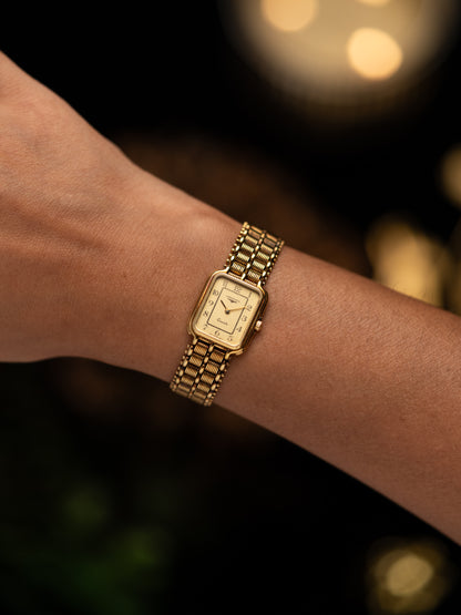 1980s Vintage Longines Coil Bracelet