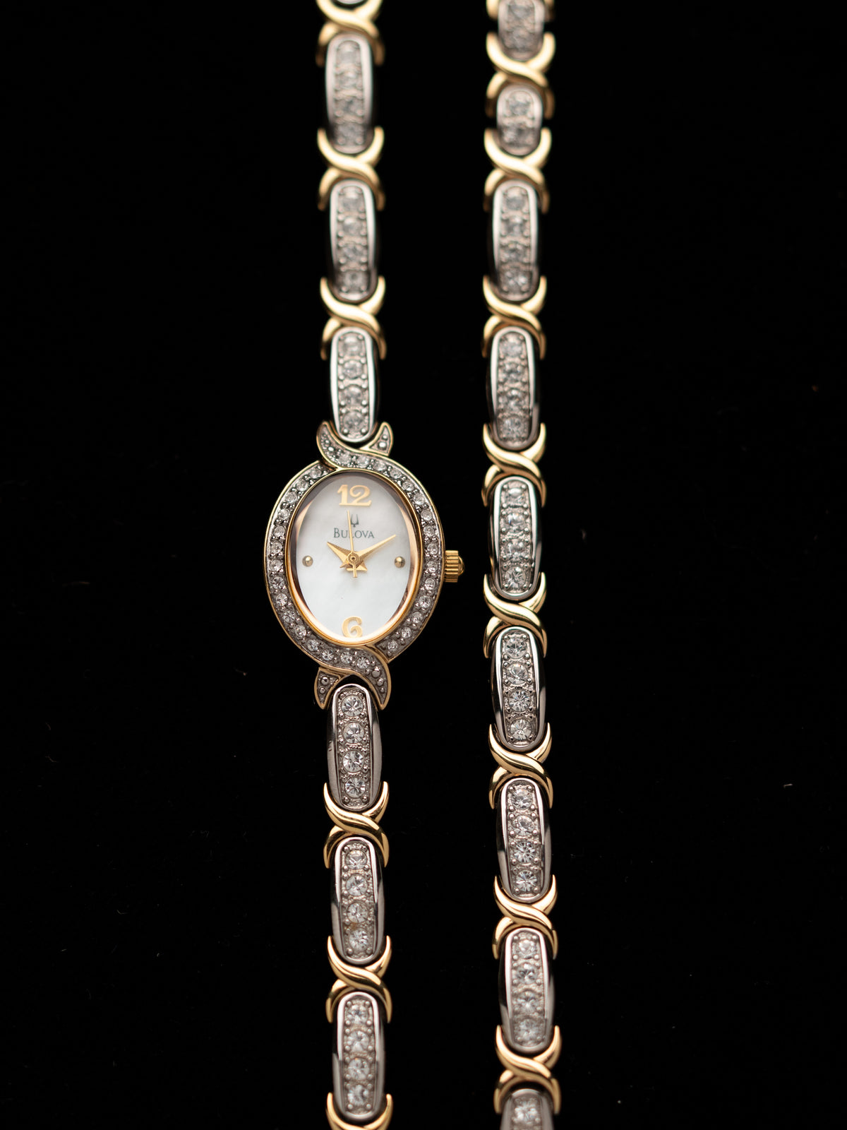 1990s Vintage Bulova Crystal Set