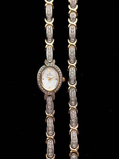1990s Vintage Bulova Crystal Set