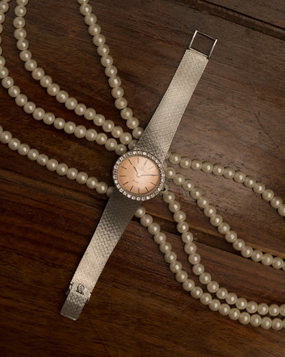 Vintage 1970s Omega de Ville Diamond Bezel