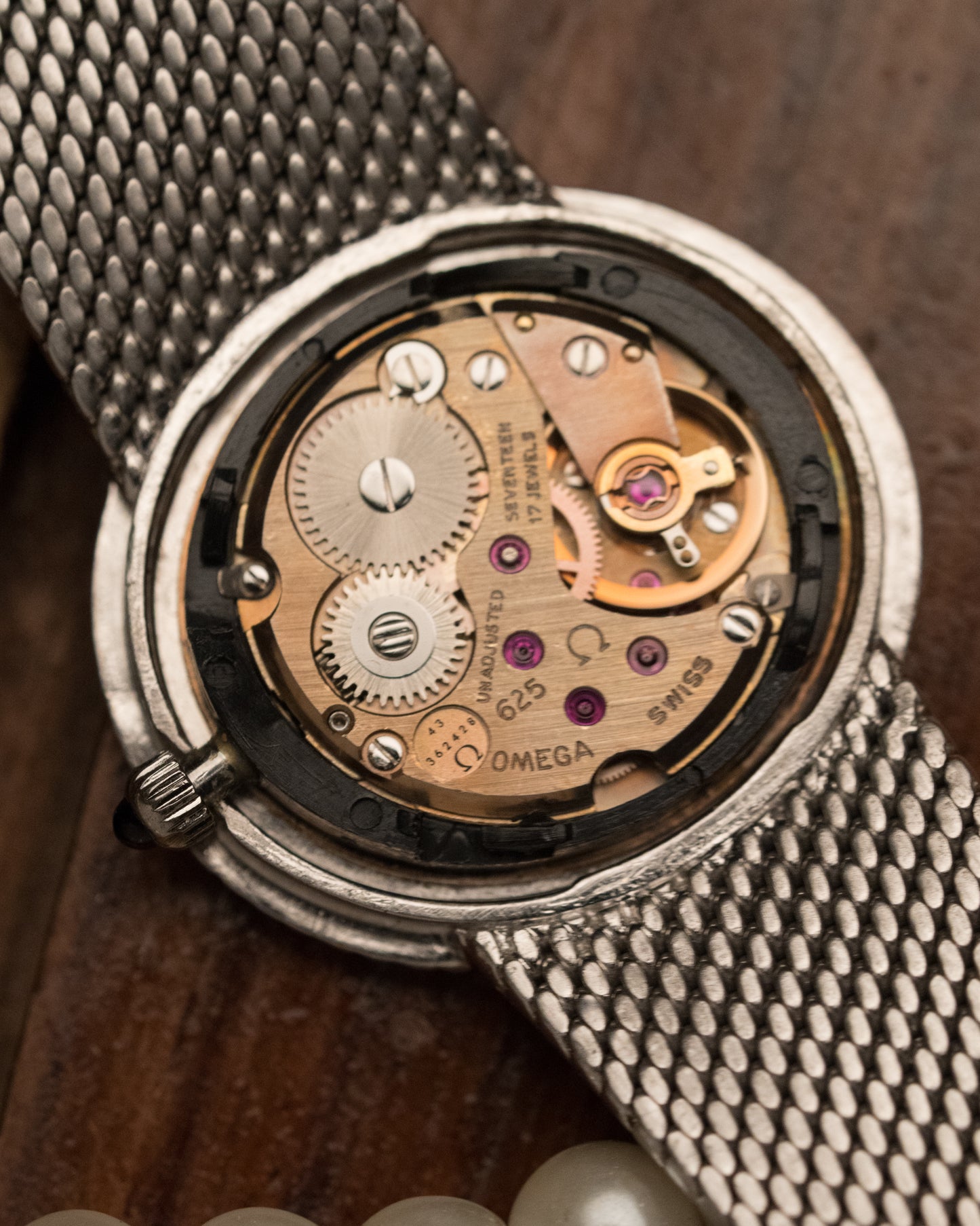 Vintage 1970s Omega de Ville Diamond Bezel