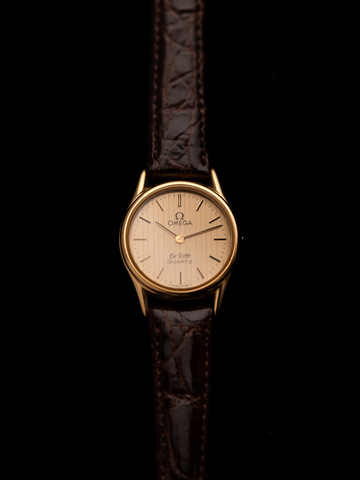 1980s Vintage Omega De Ville Quartz
