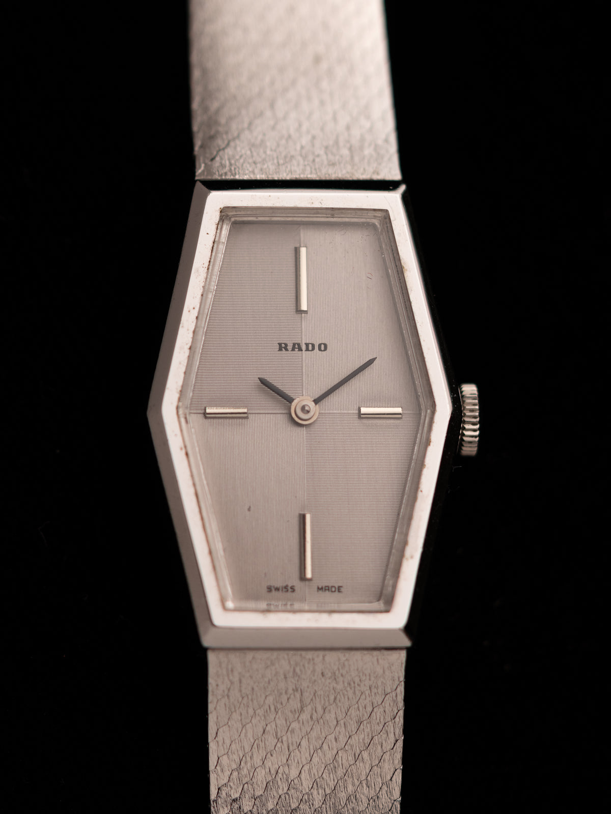 1970s Vintage Rado Hexagon Hand Wound