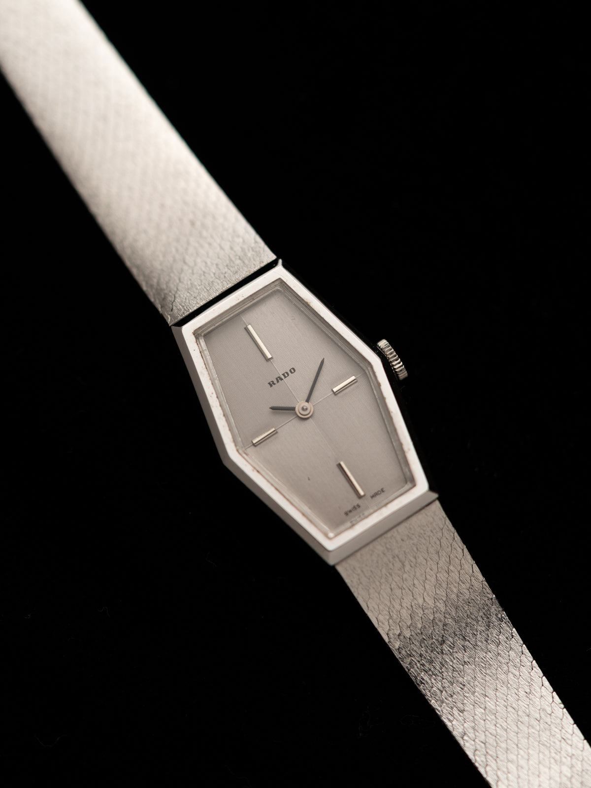 1970s Vintage Rado Hexagon Hand Wound