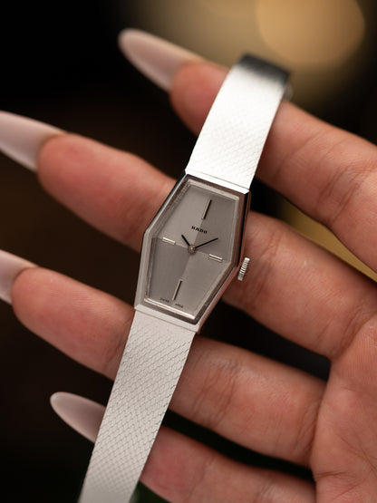 1970s Vintage Rado Hexagon Hand Wound