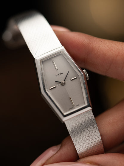 1970s Vintage Rado Hexagon Hand Wound