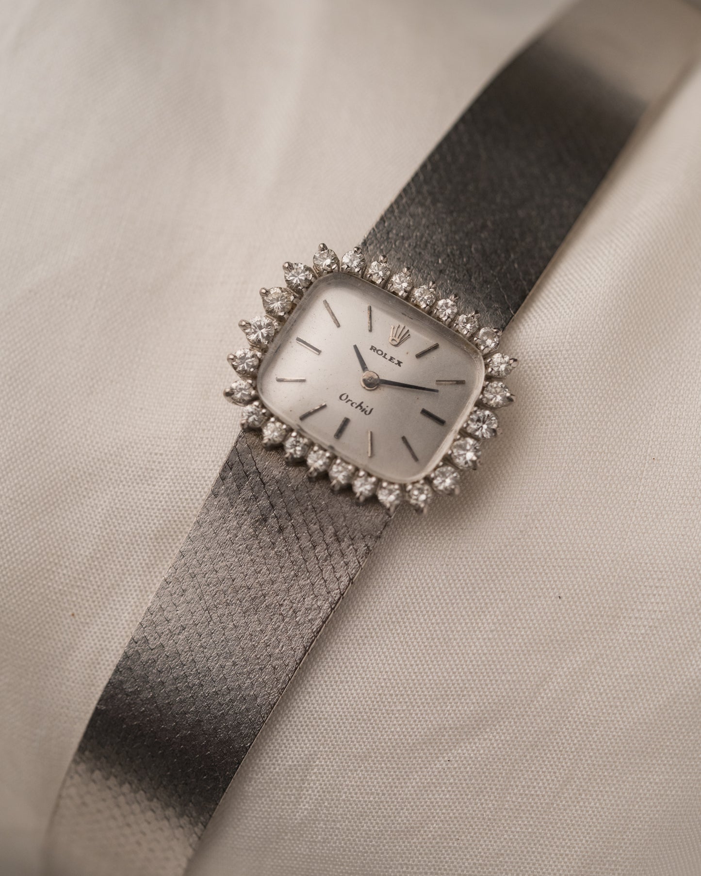 Vintage 1970s Rolex Orchid in 18k WG/SS