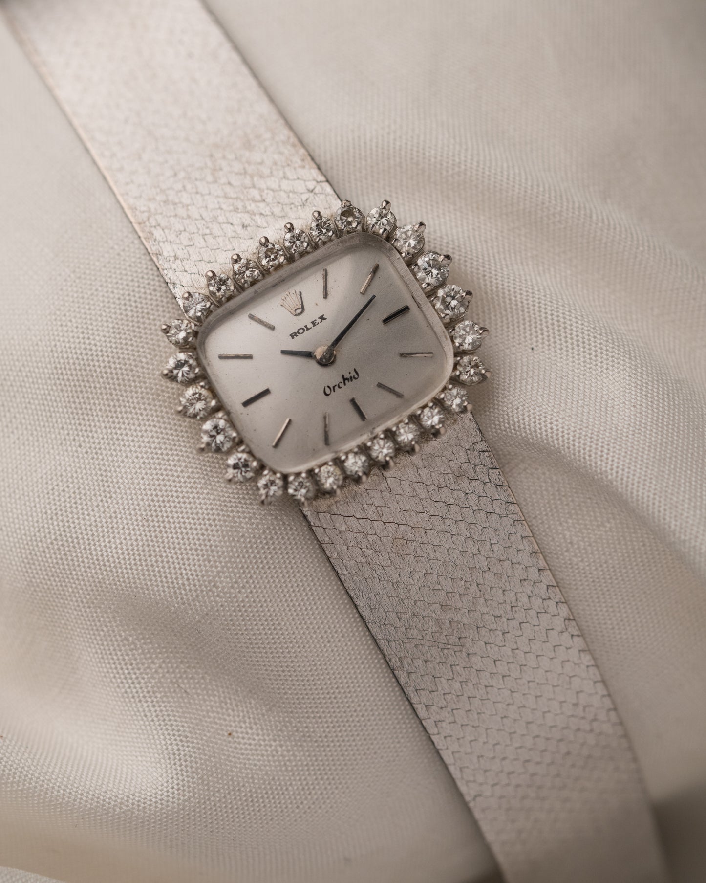 Vintage 1970s Rolex Orchid in 18k WG/SS