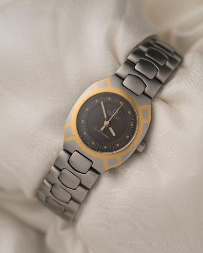 Vintage 1990 Omega Seamaster Polaris in 18k YG/SS