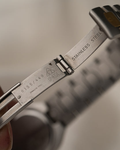 Vintage 1990 Omega Seamaster Polaris in 18k YG/SS