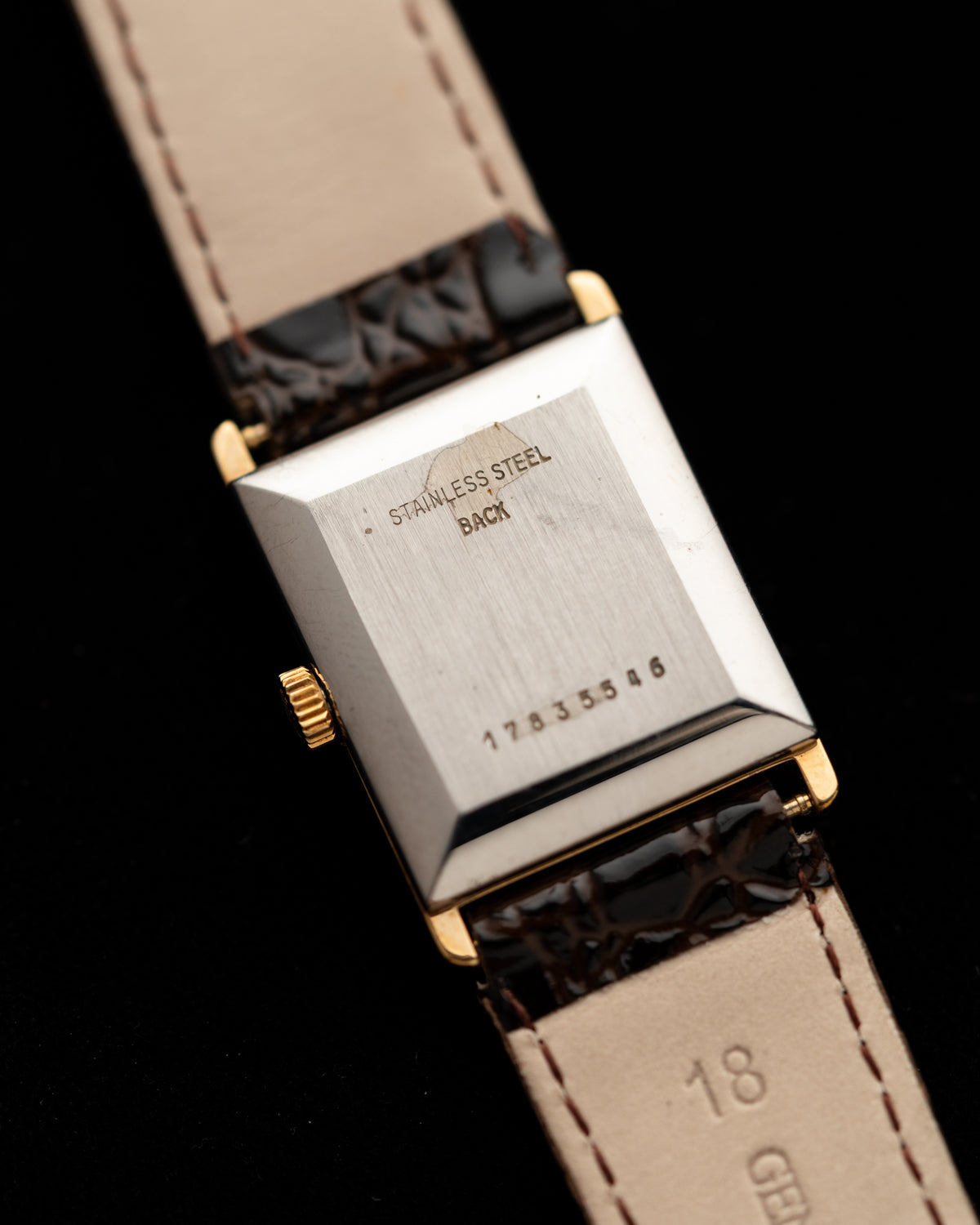 1970s Vintage Longines Gold Rectangle