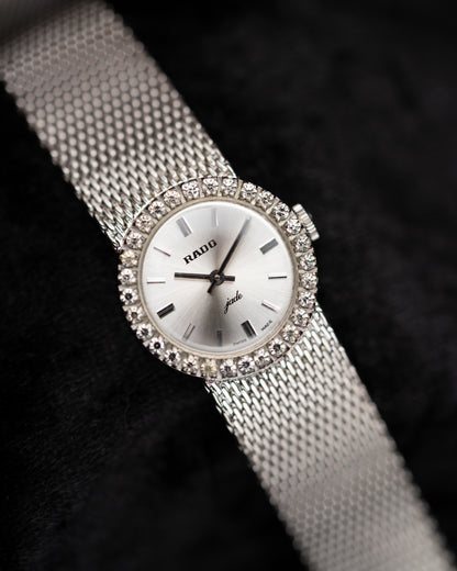 1970s Rado Jade Diamond Bezel