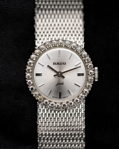 1970s Rado Jade Diamond Bezel