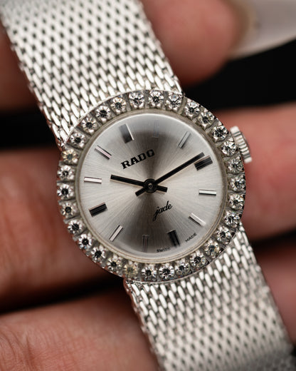 1970s Rado Jade Diamond Bezel