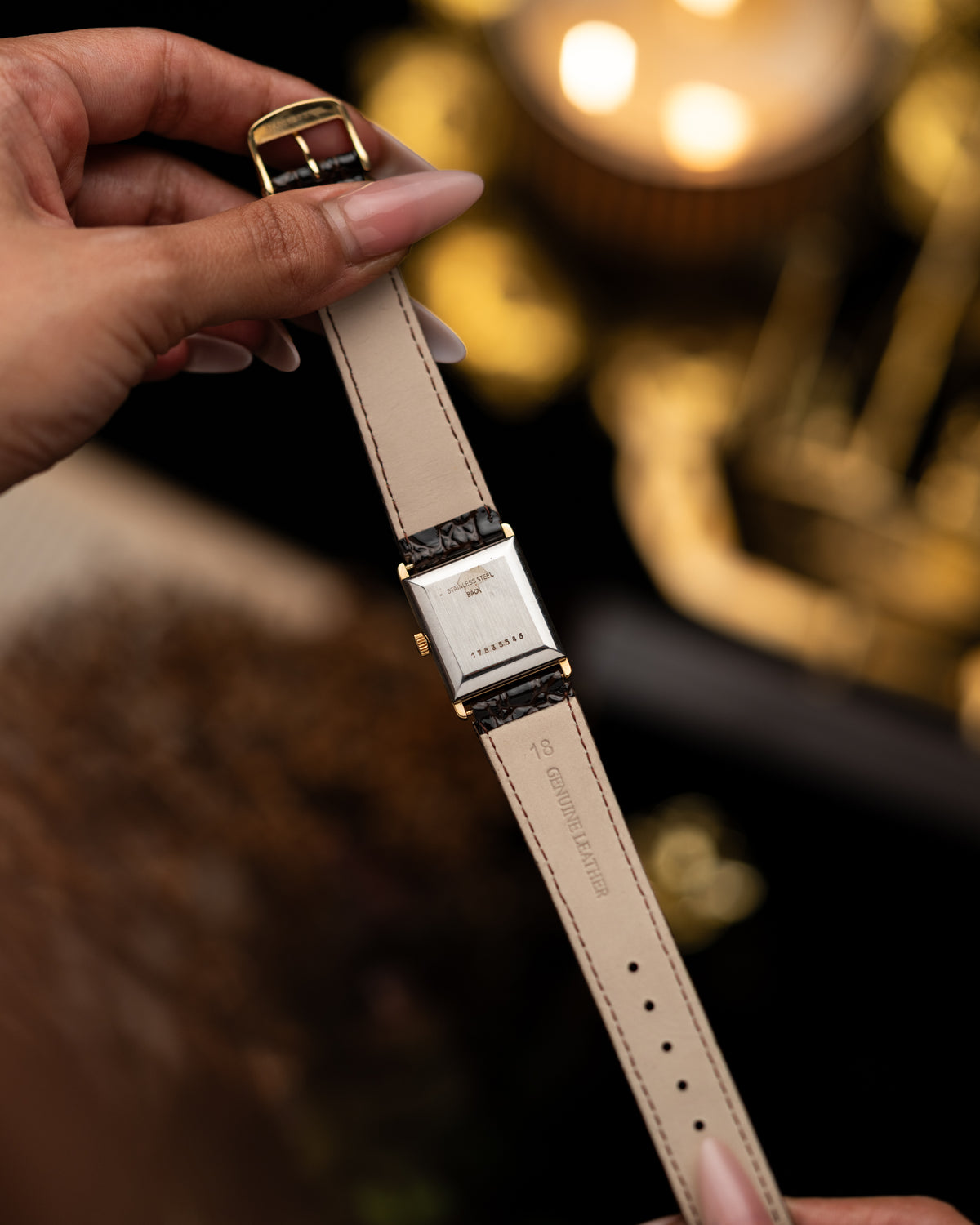 1970s Vintage Longines Gold Rectangle