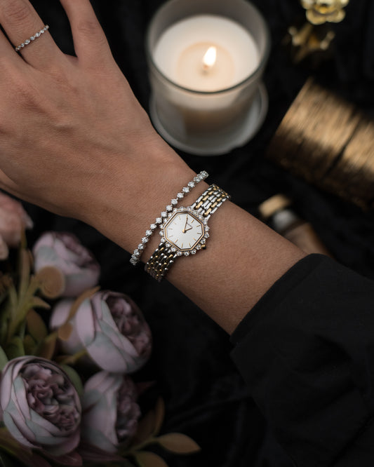 1990s Vintage Diamond Bezel Rado Quartz