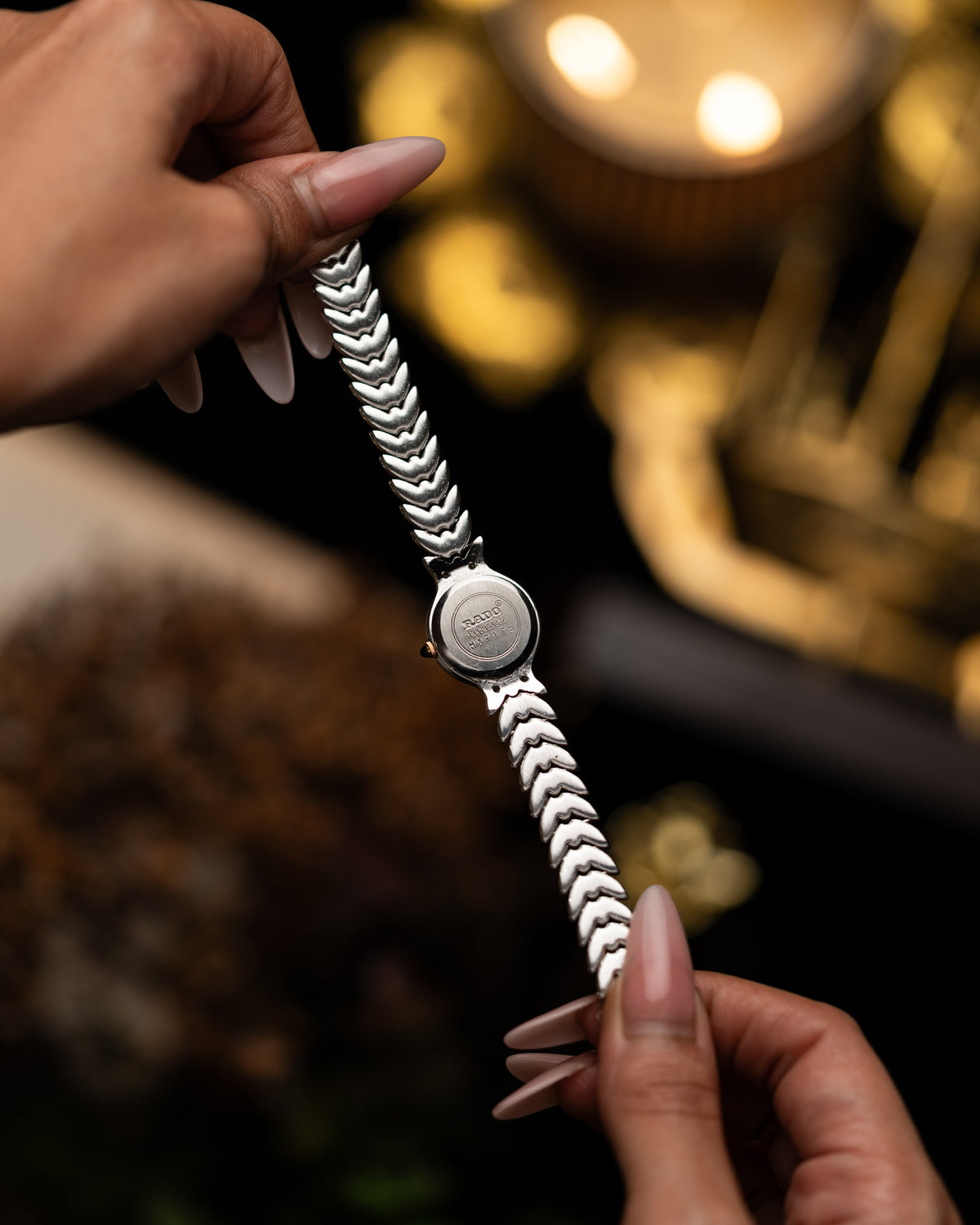 1980s Vintage Rado Leaf Bracelet