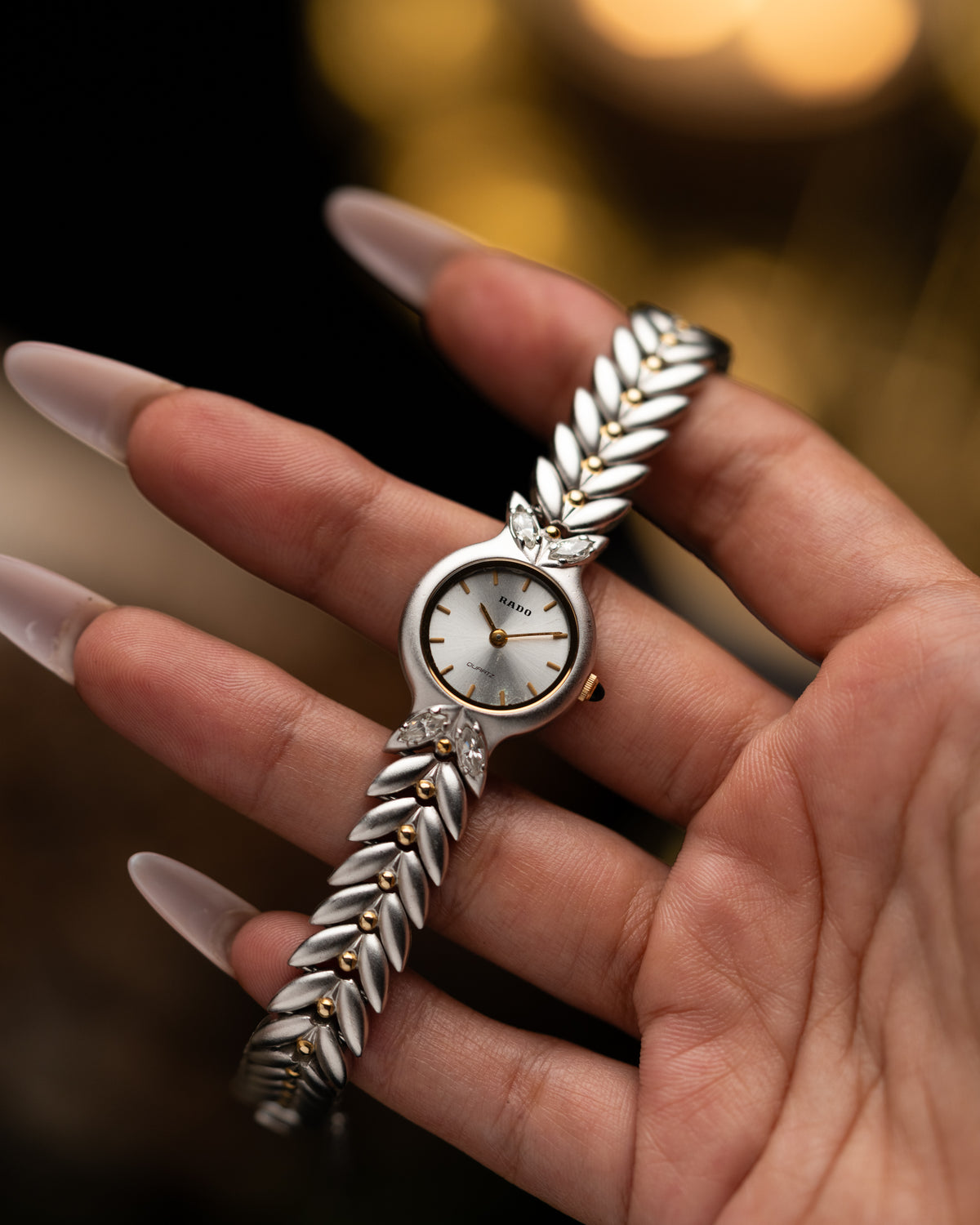 1980s Vintage Rado Leaf Bracelet