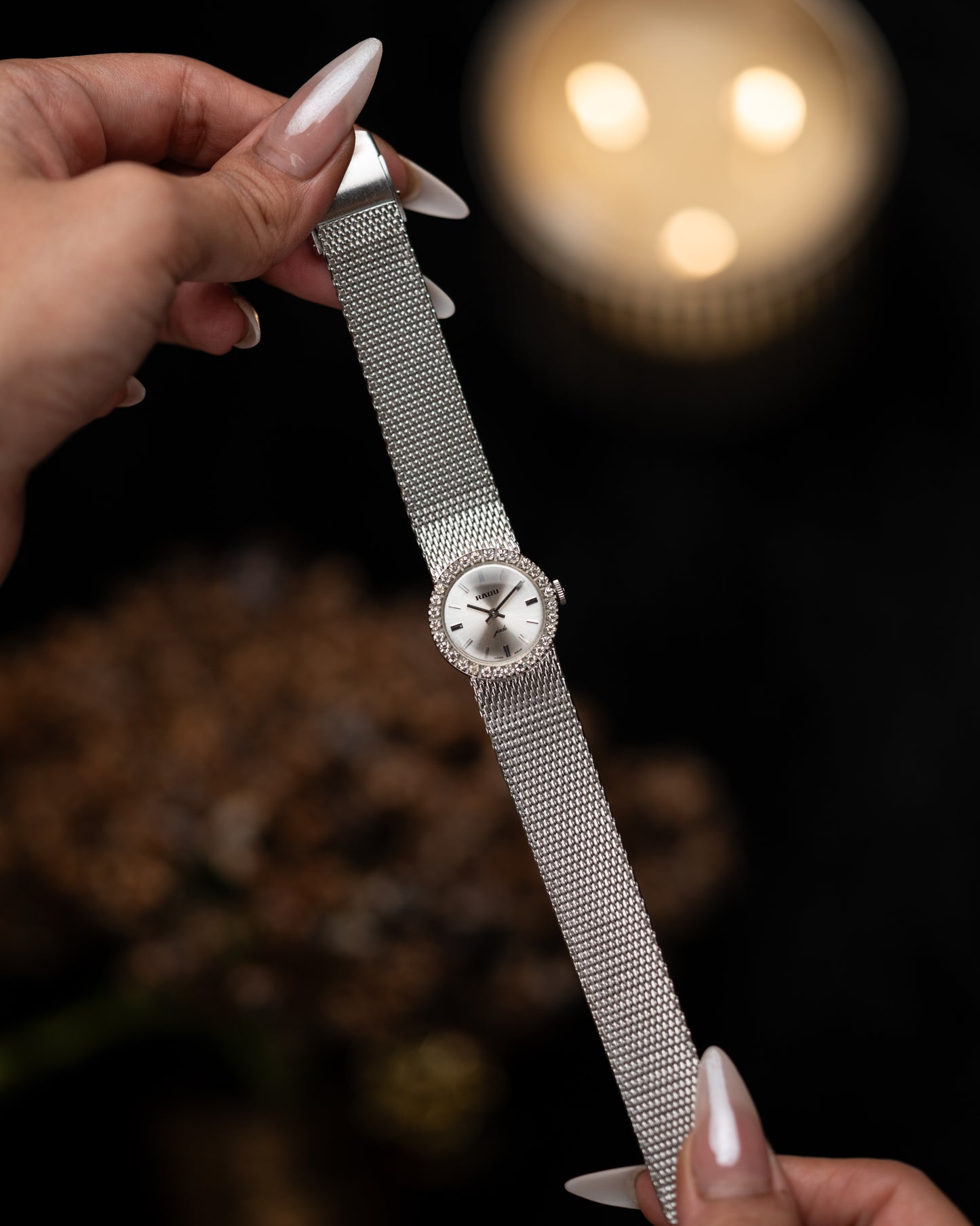1970s Rado Jade Diamond Bezel