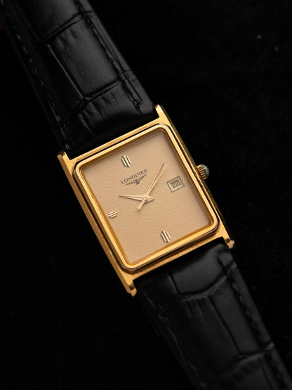1980s Vintage Longines Champagne Bark Dial