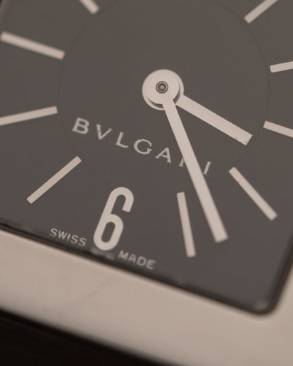 1990s Vintage Bvlgari Quadrato in Stainless Steel