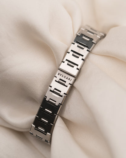 1990s Vintage Bvlgari Quadrato in Stainless Steel