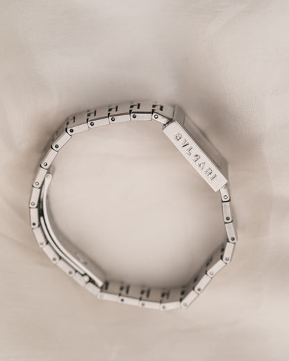 1990s Vintage Bvlgari Quadrato in Stainless Steel