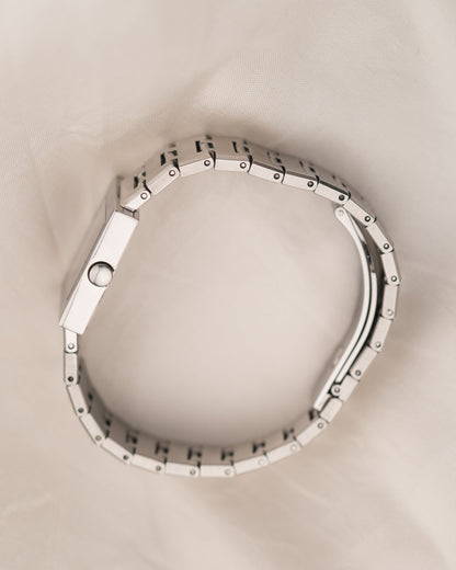 1990s Vintage Bvlgari Quadrato in Stainless Steel