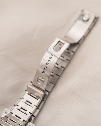 1990s Vintage Bvlgari Quadrato in Stainless Steel