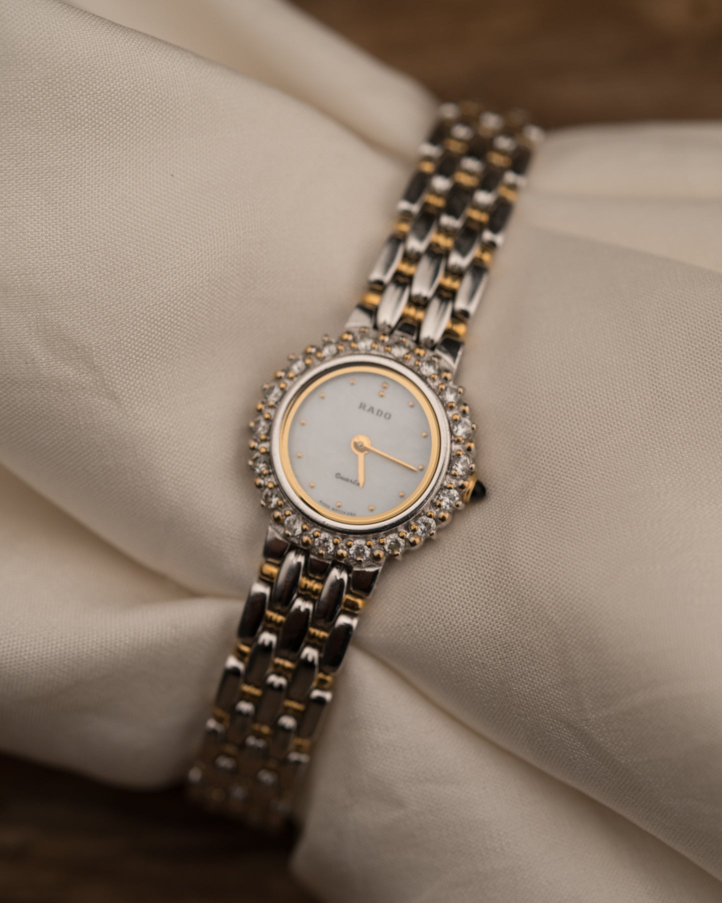 1990s Vintage Rado Diamond Bezel