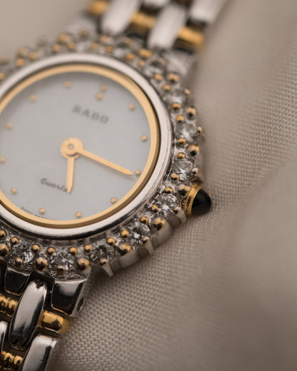 1990s Vintage Rado Diamond Bezel