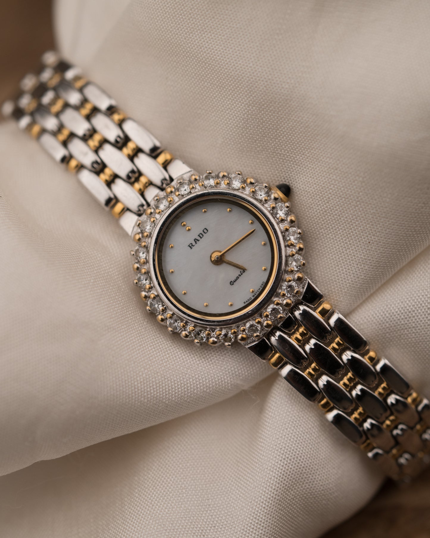 1990s Vintage Rado Diamond Bezel