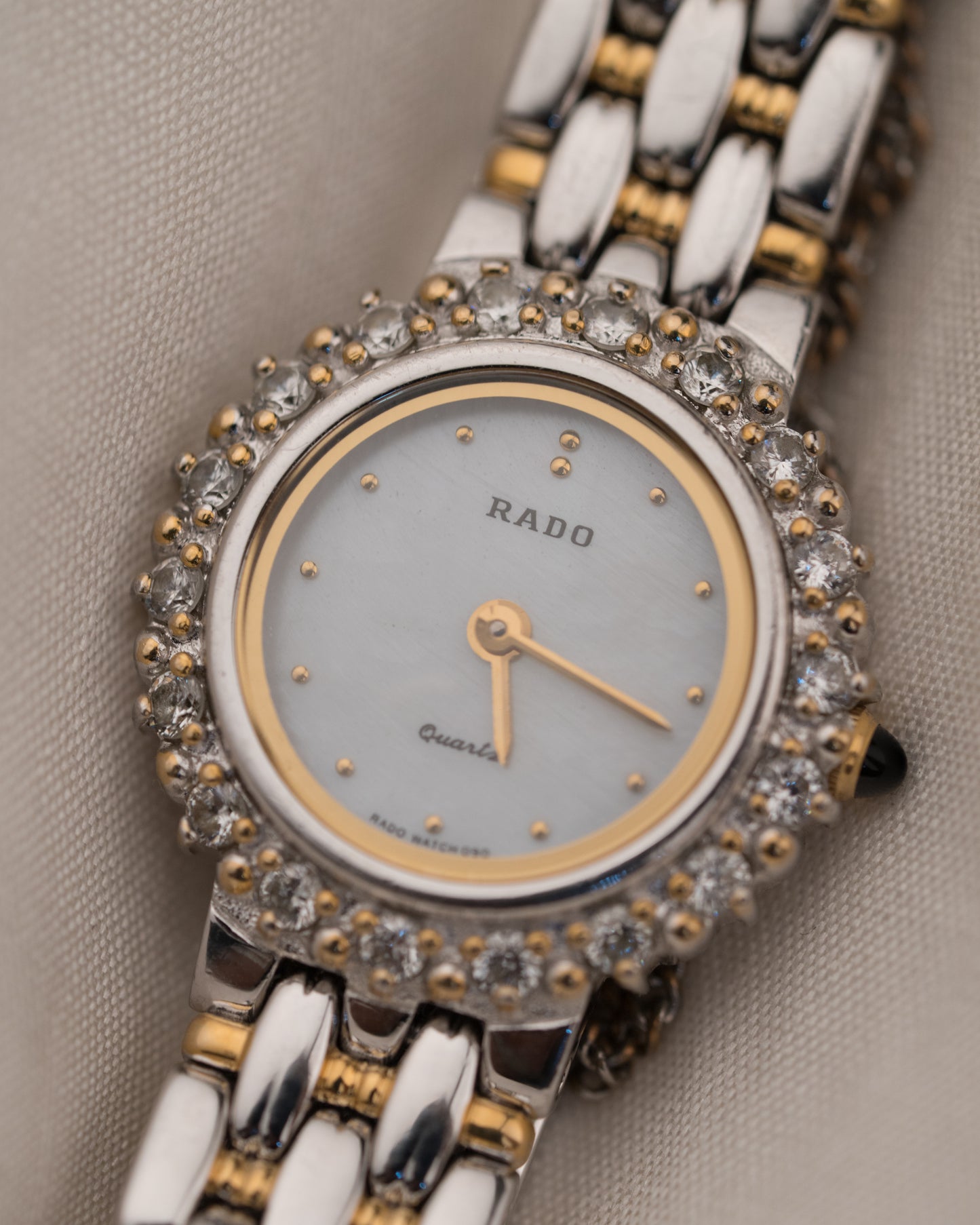 1990s Vintage Rado Diamond Bezel