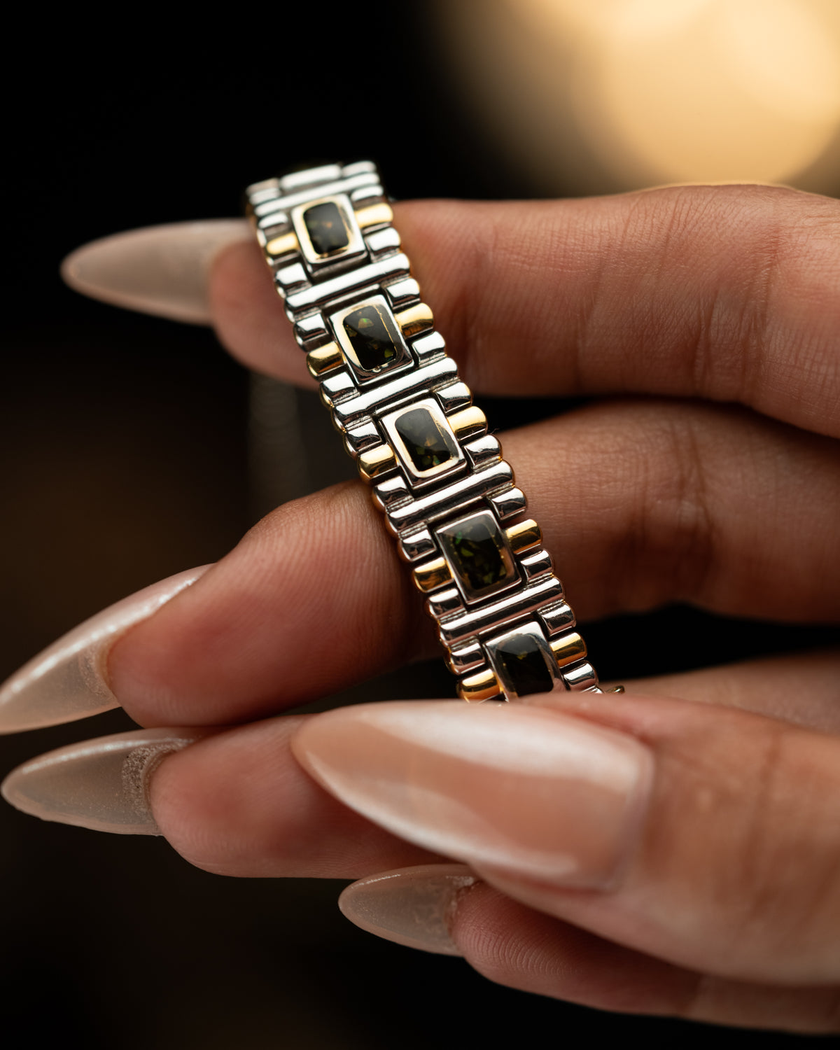 1990s Rado Opal Mosaic Bracelet