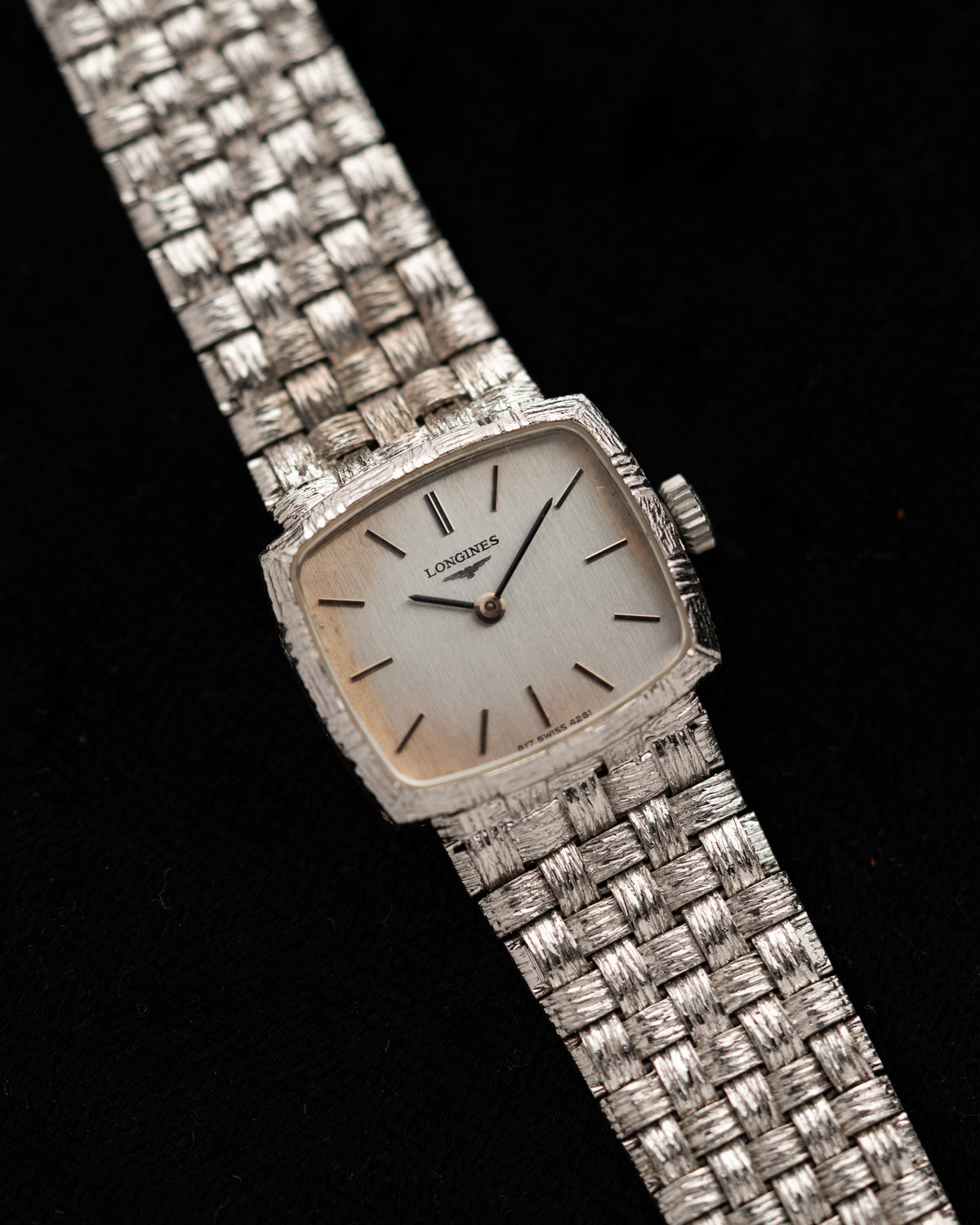 1970s Vintage Longines Woven Bracelet
