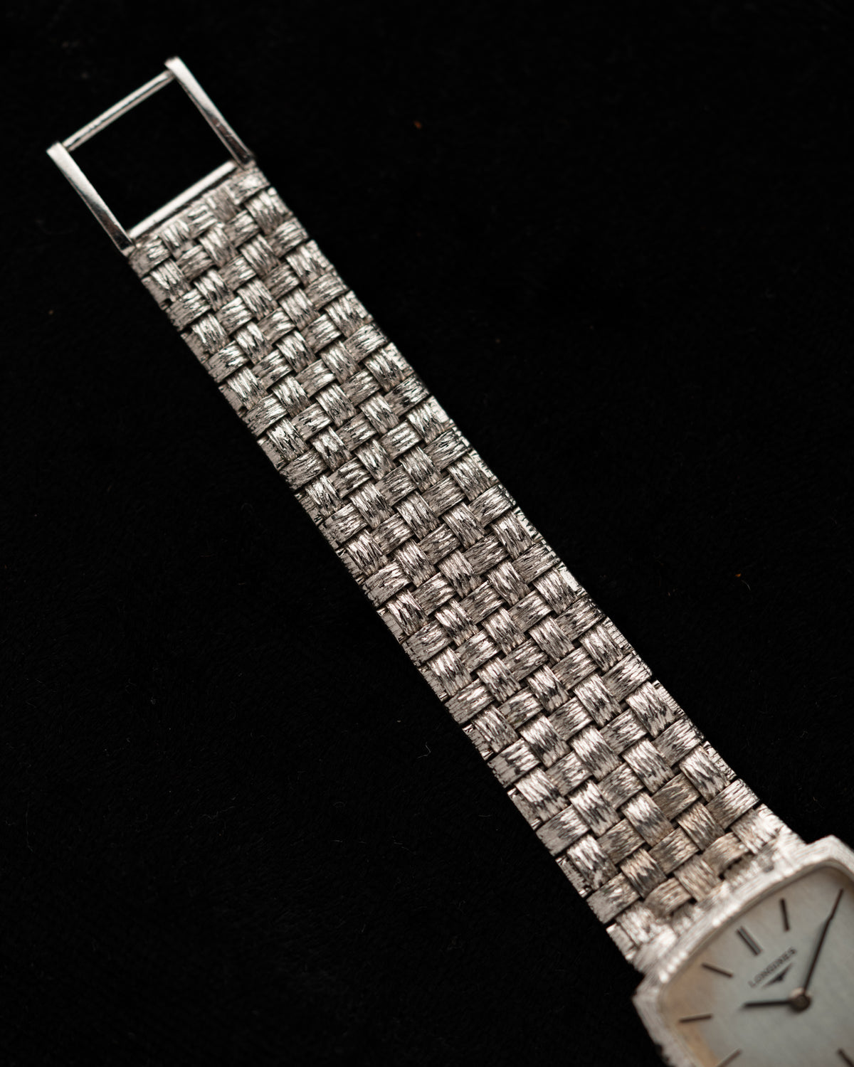 1970s Vintage Longines Woven Bracelet