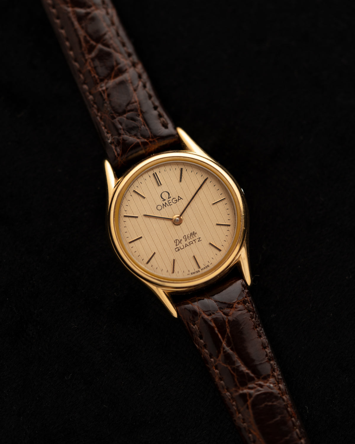 1980s Vintage Omega De Ville Quartz