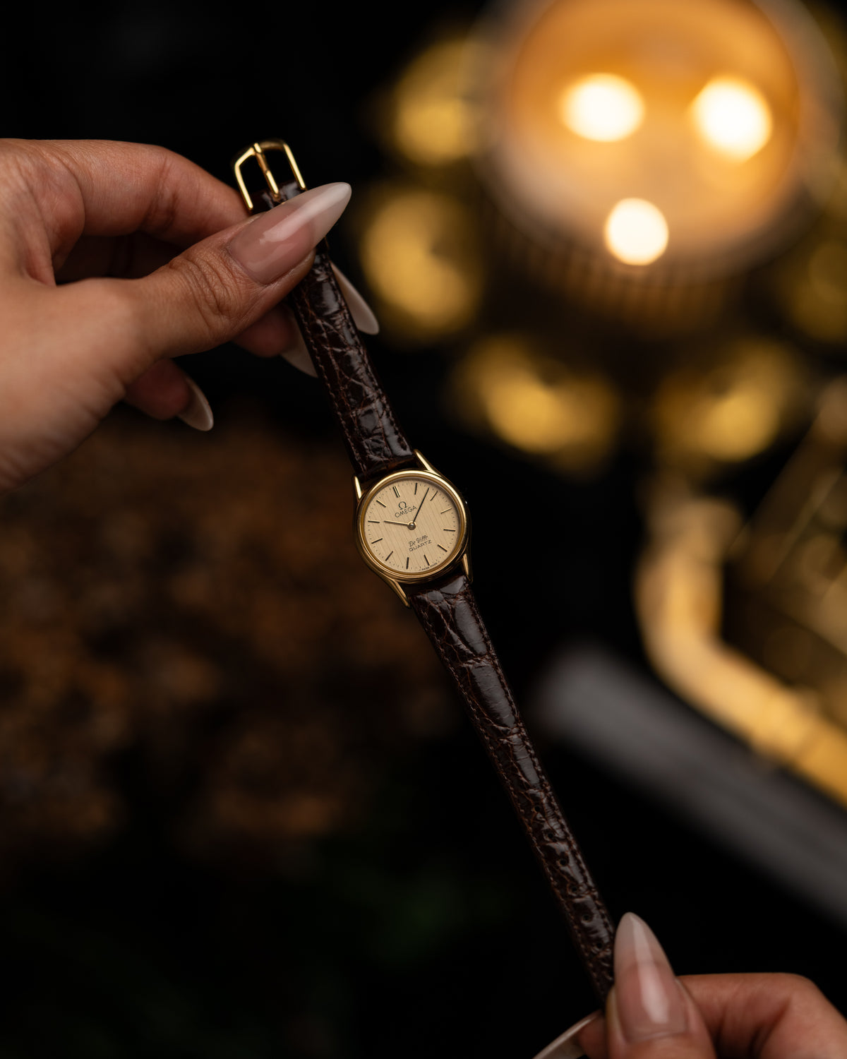 1980s Vintage Omega De Ville Quartz