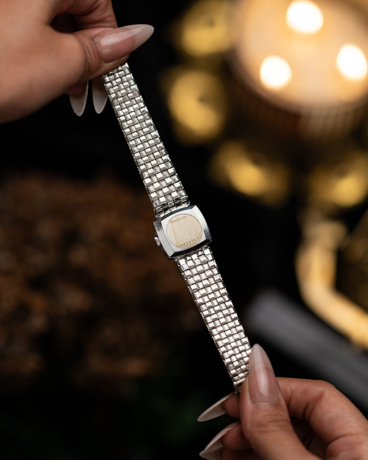 1970s Vintage Longines Woven Bracelet