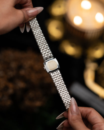 1970s Vintage Longines Woven Bracelet