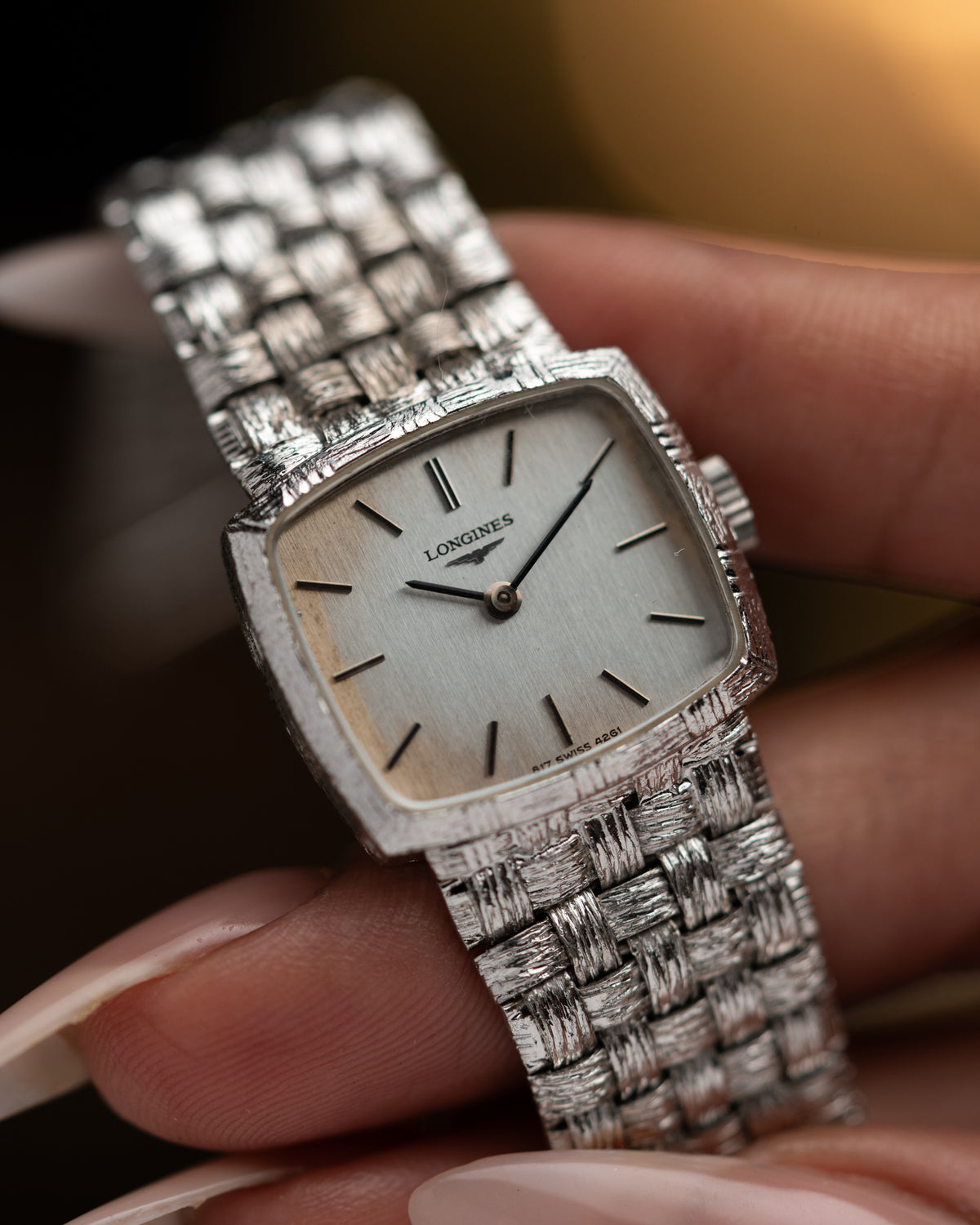 1970s Vintage Longines Woven Bracelet