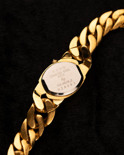 1980s Rado Diamond Cuban Chain