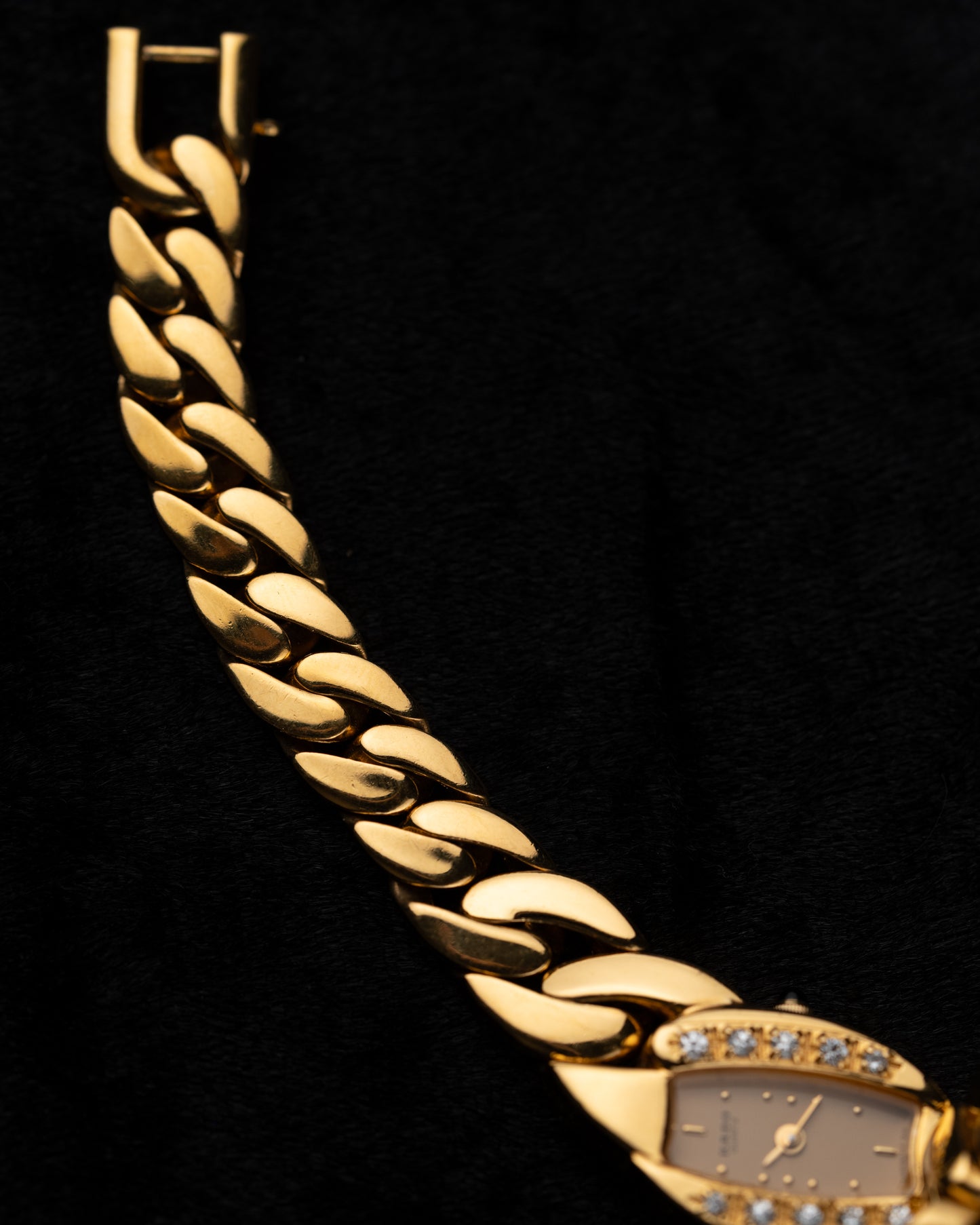 1980s Rado Diamond Cuban Chain